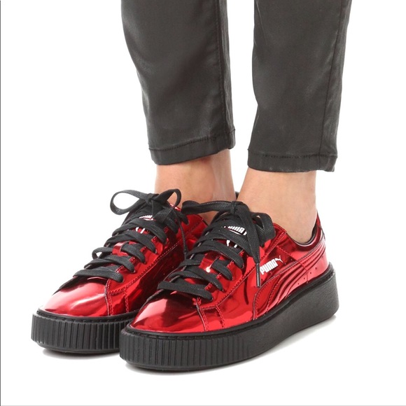 puma basket creepers metallic puma basket creepers metallic